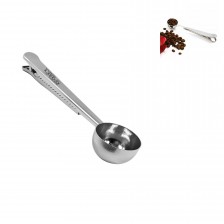 Stainless Steel Coffee Scoop with Clip